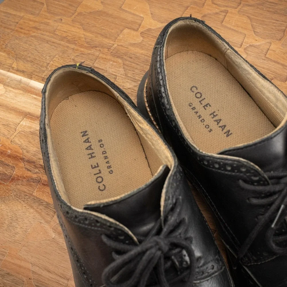 Cole Haan Grand‎ OS Mens(Sz 10.5 M) Black Leather C13412